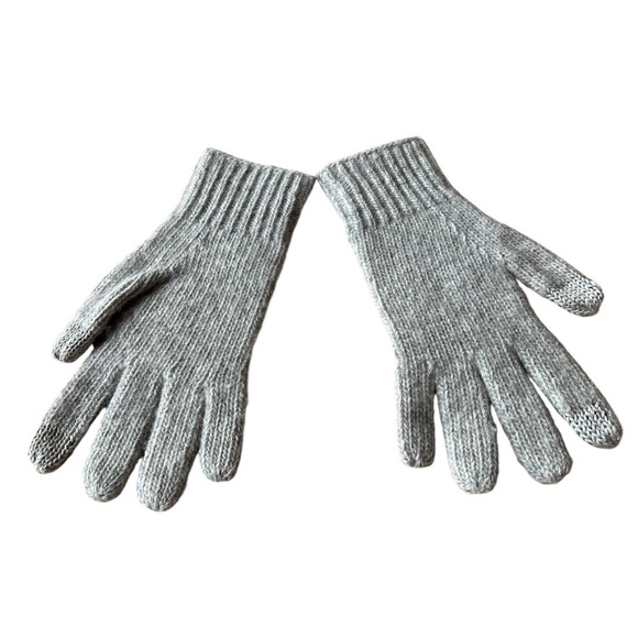 J MCLAUGHLIN GLOVES MERINO WOOL CASHMERE NYLON WARM COZY WINTER DESIGNER GRAY OS - Picture 4 of 8